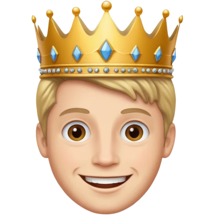 Harry prince  with crown,  emoji