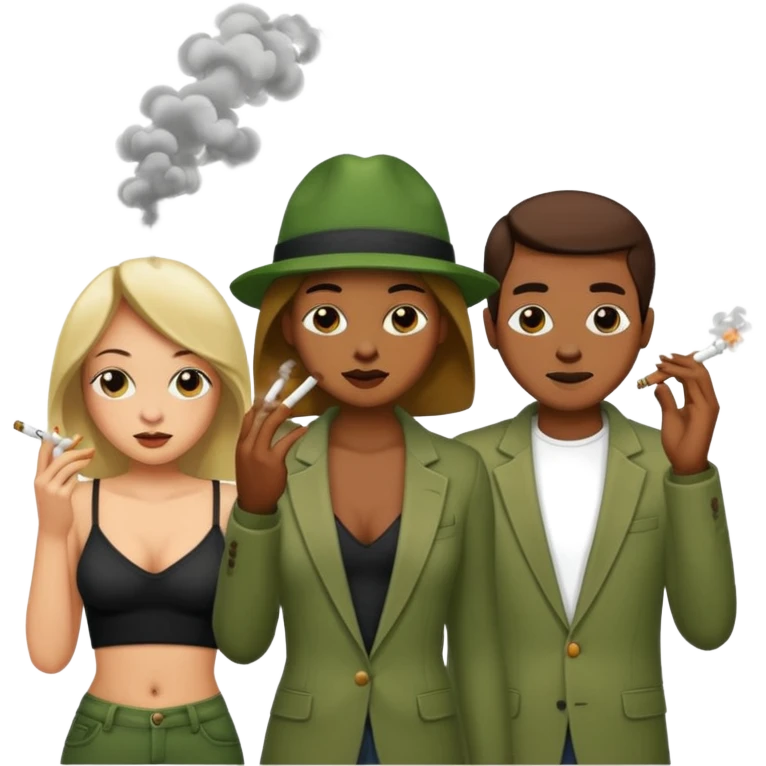 Strippers and weed emoji