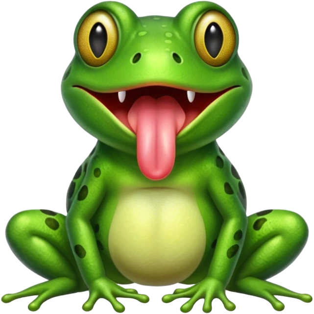 frog with tongue emoji
