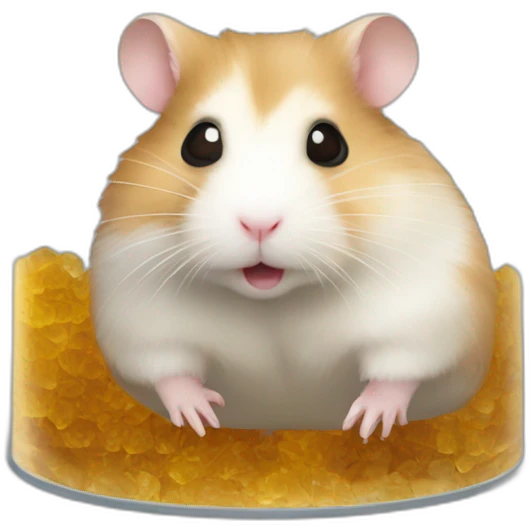 The hamster inside the glass emoji