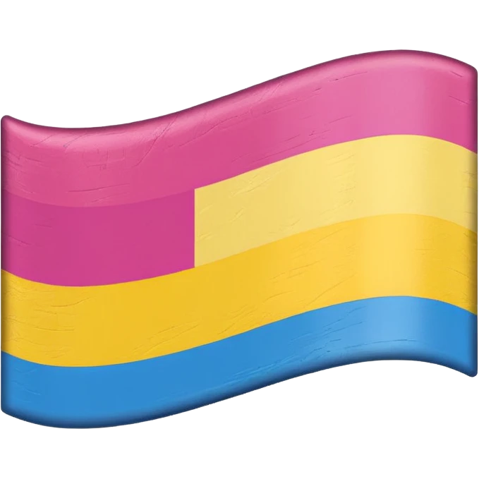 Flag pansexual emoji