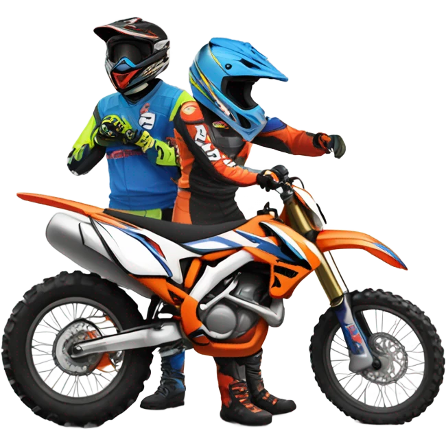 cart full of motocross emoji