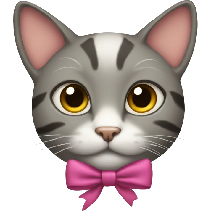 cat with a bow emoji