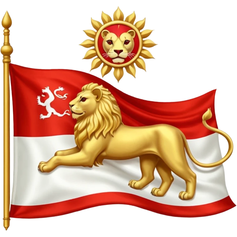 پرچم شیرو خورشید emoji