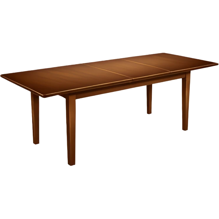 Long rectangular Wooden dining table emoji