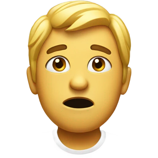 confused smile emoji