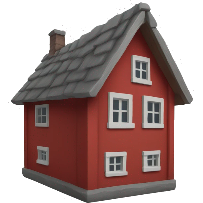 Small Falun red House  emoji