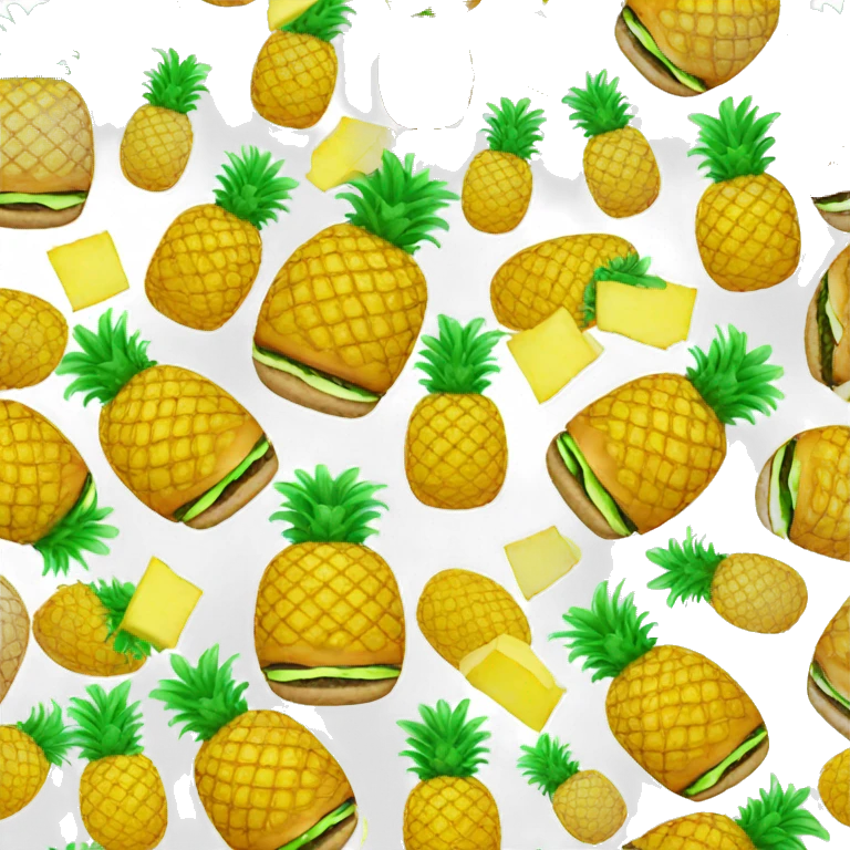 pineapple burger emoji