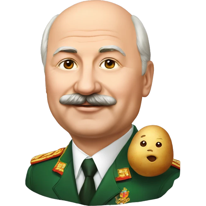 Lukashenko with potato emoji