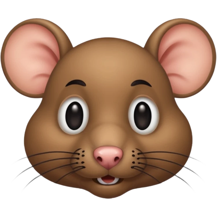 rat with black human mustache emoji
