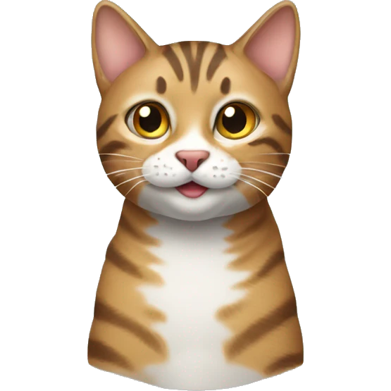Great tabby cat  emoji