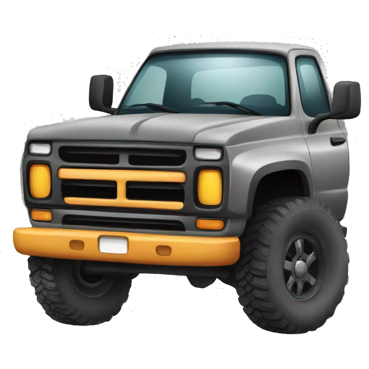 Lifted truck emoji