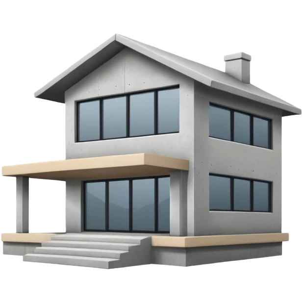 concrete house emoji