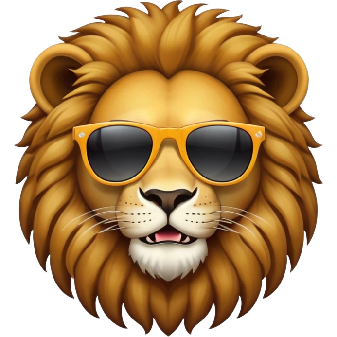 Lion king samba wearing sunglasses  emoji