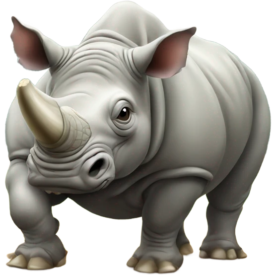 Rhinoceros playing softball emoji