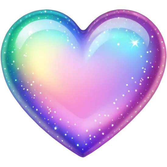 Glowing heart sparkles emoji
