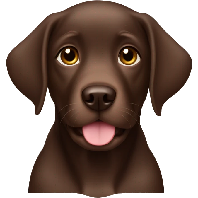 Chocolate lab female puppy  emoji