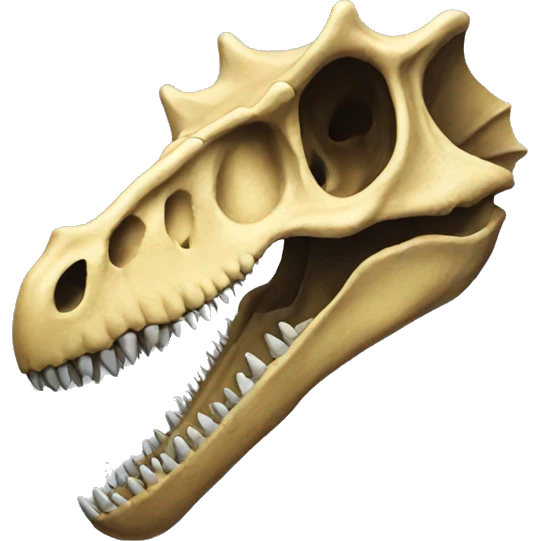 Spinosaurus skull emoji