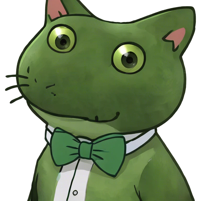 Cat wearing a bow tie  emoji