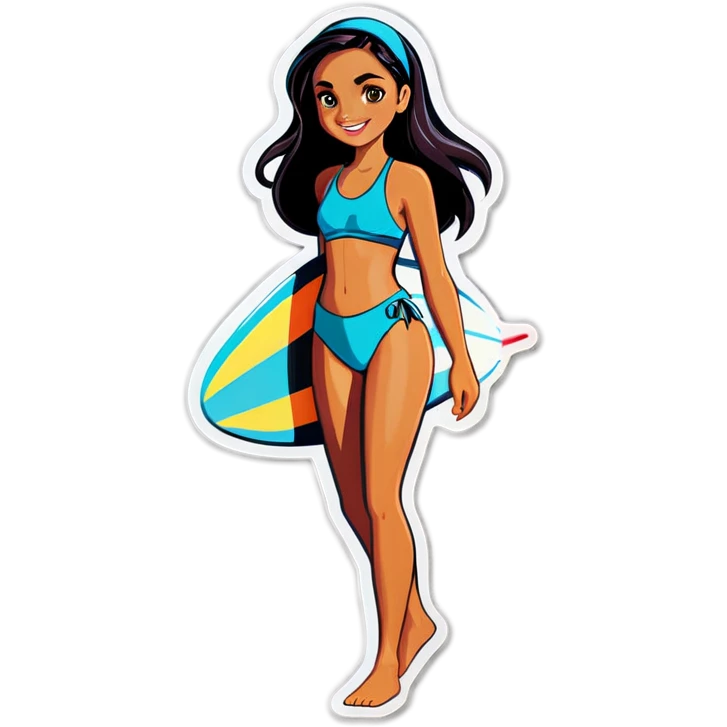 Girl surf emoji