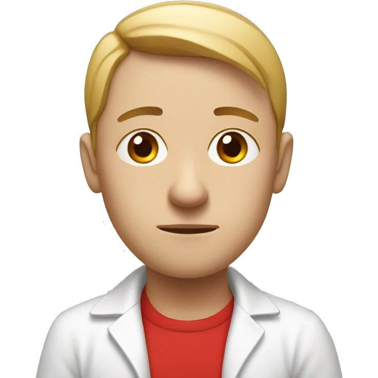sad white yoga teacher with red walking out of yoga studio emoji