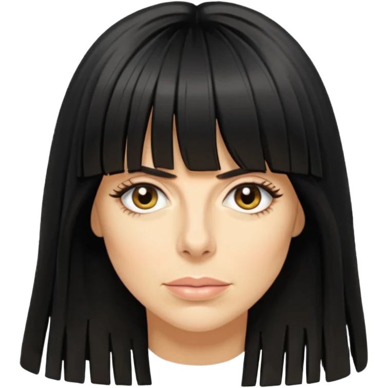 claudia winkleman lots of fringe emoji