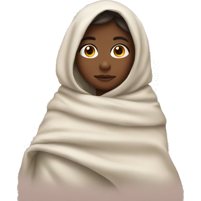 girl in blankets emoji