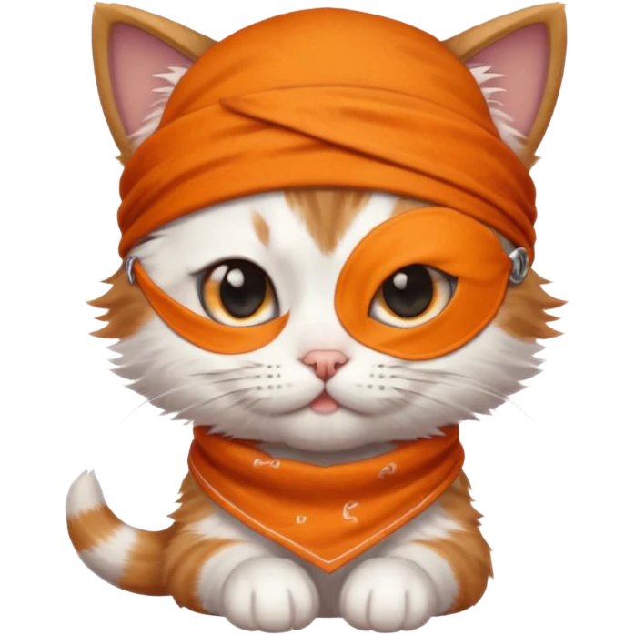 Crea un gatito y haslo pirata emoji