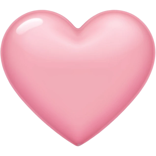 Light pink heart emoji