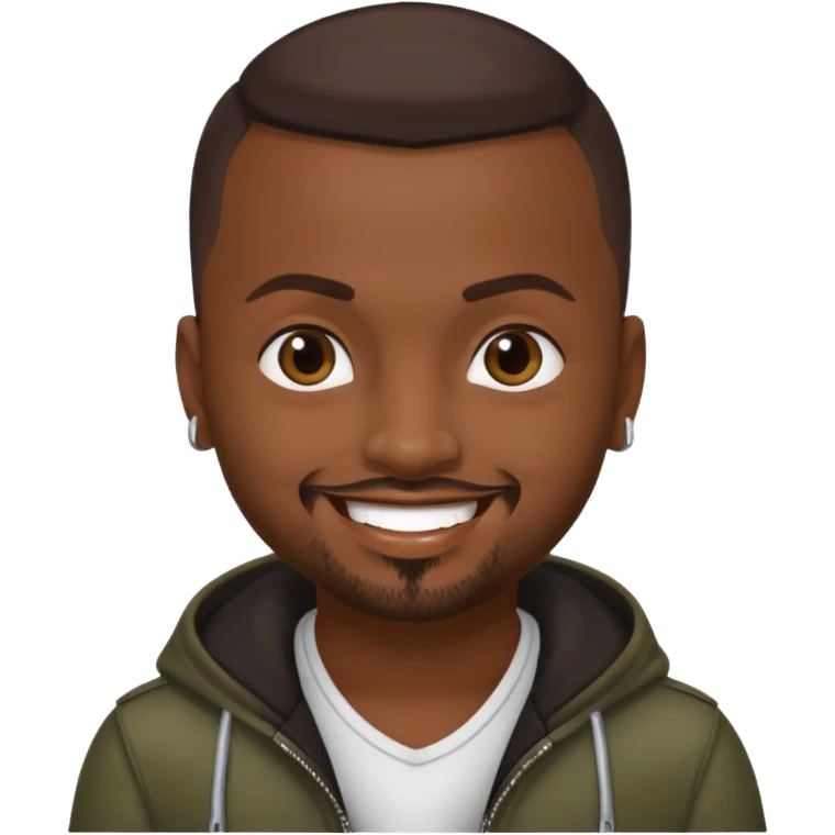 Sean Paul with dark brown hair emoji