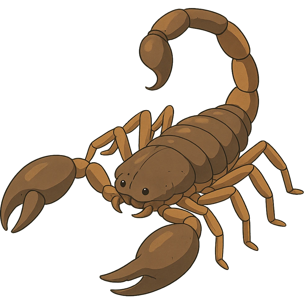 ghibli style animated scorpion emoji