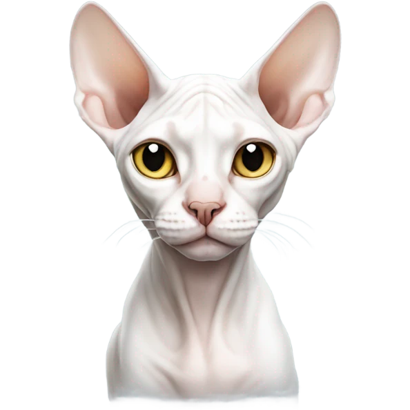 White sphynx cat emoji
