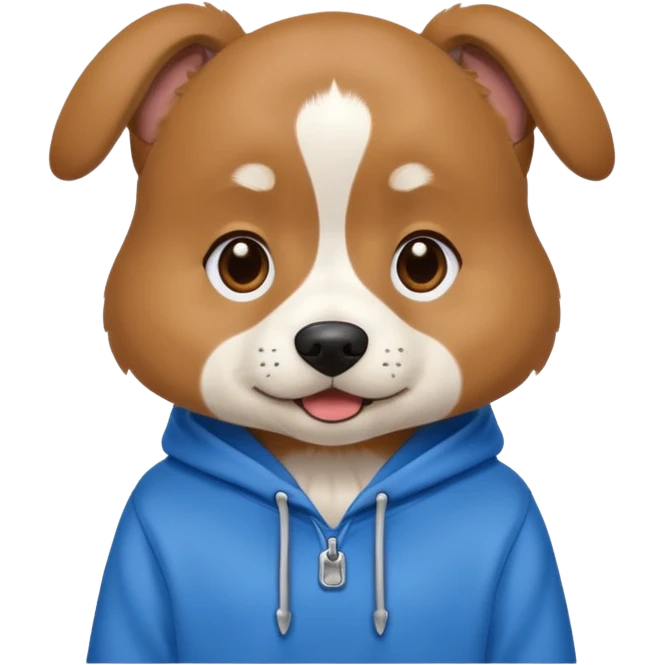 dog wearing a hoodie  emoji