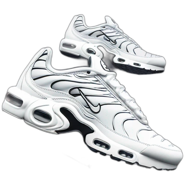 nike air max plus a cold wall white emoji