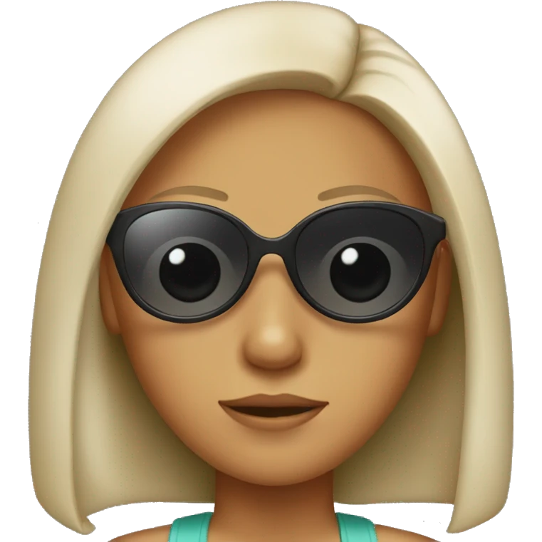 Girl with sunglasses emoji