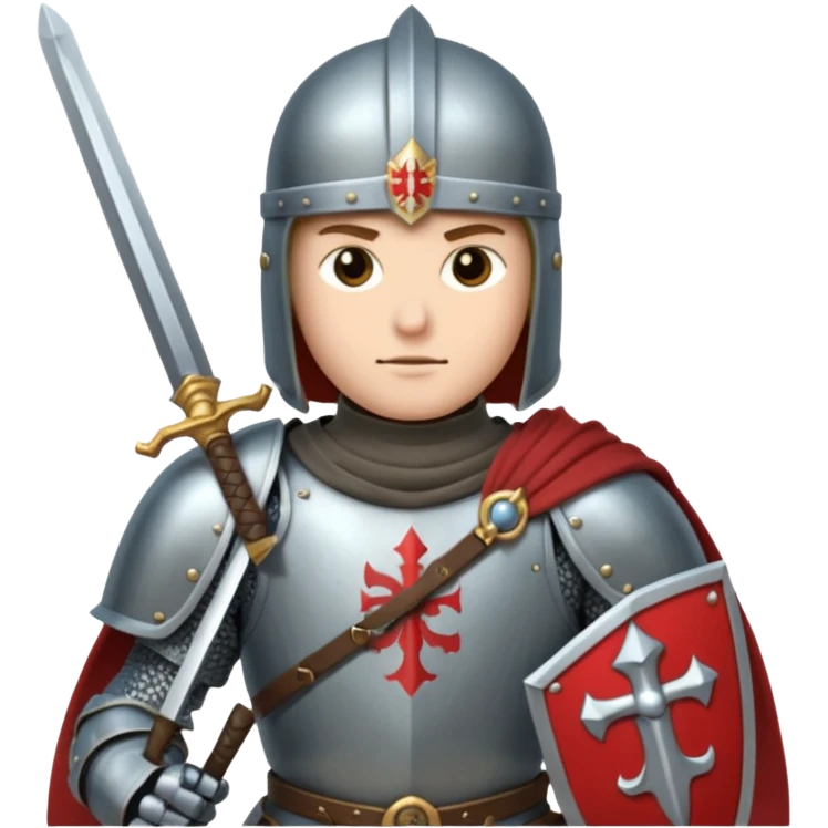 A crusader emoji