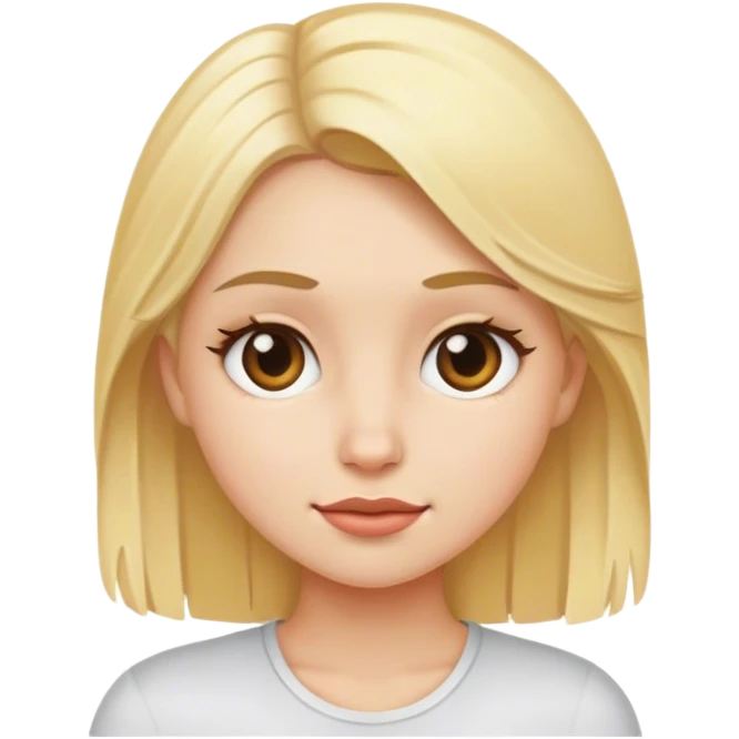 Una chica rubia emoji