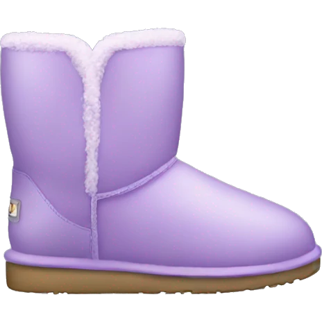 Light purple uggs emoji