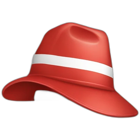 MAGA hat with circle and diagonal line emoji