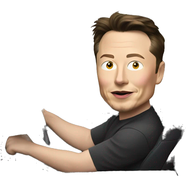 elon musk driving honda emoji