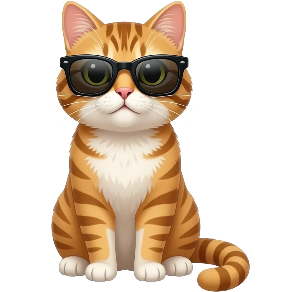 Cat wearing sunglasses emoji