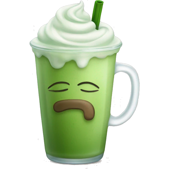 iced matcha lattes emoji