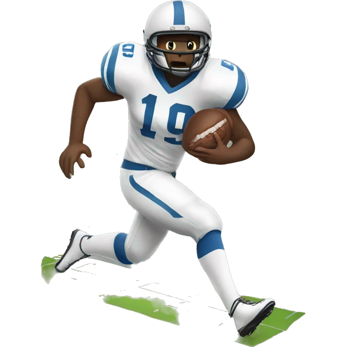 Leg hitting football emoji