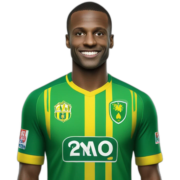 macron avec le maillot du fc nantes emoji