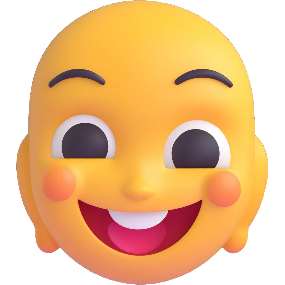 a smiling face emoji