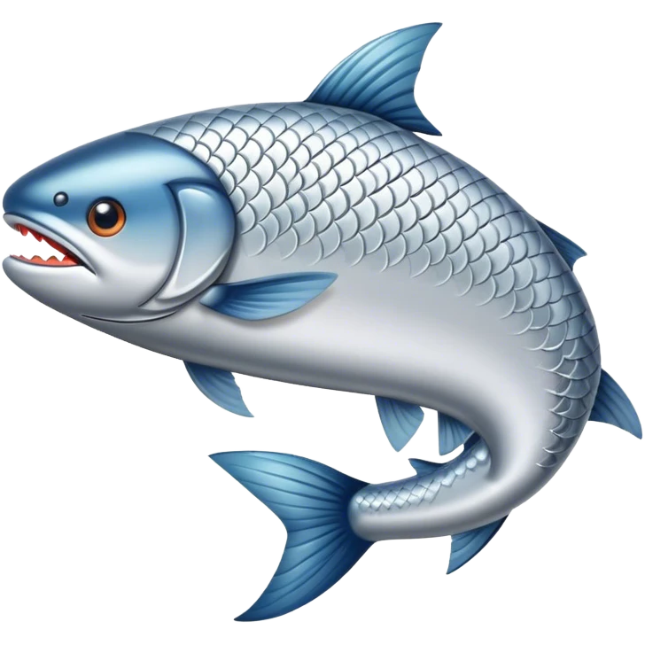 Flying salmon emoji