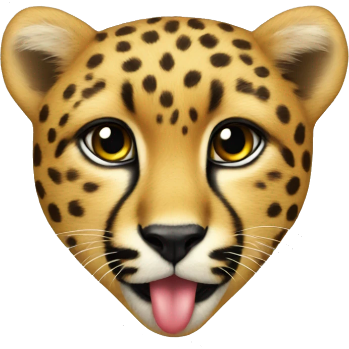 cheetah heart emoji