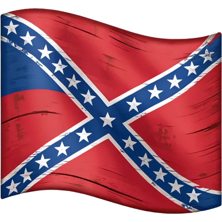 Confederate flag realistic ultra  emoji