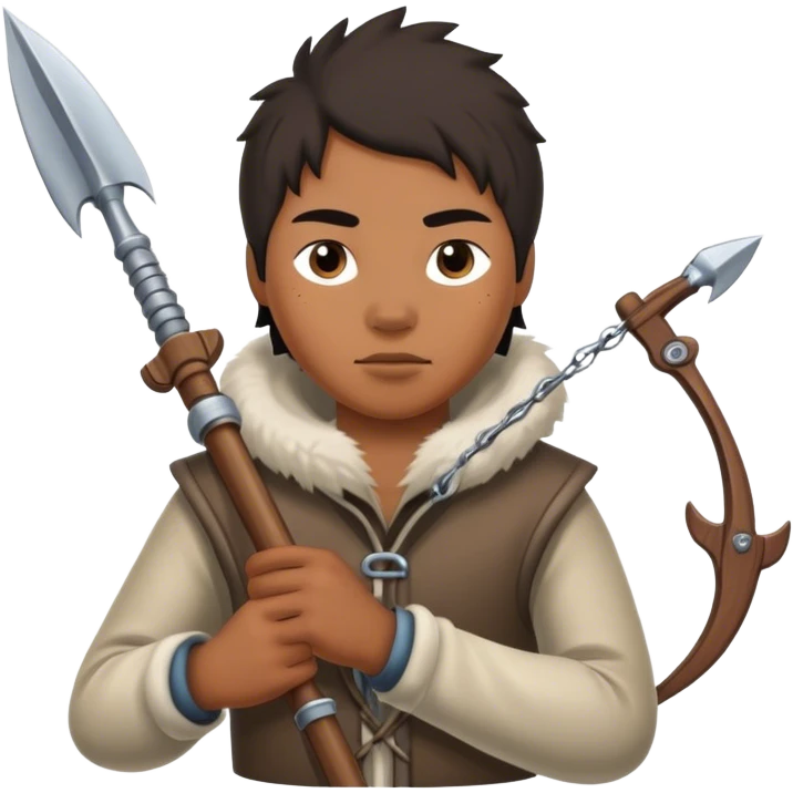Inuit with harpoon emoji