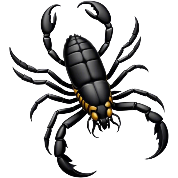Scorpion black emoji